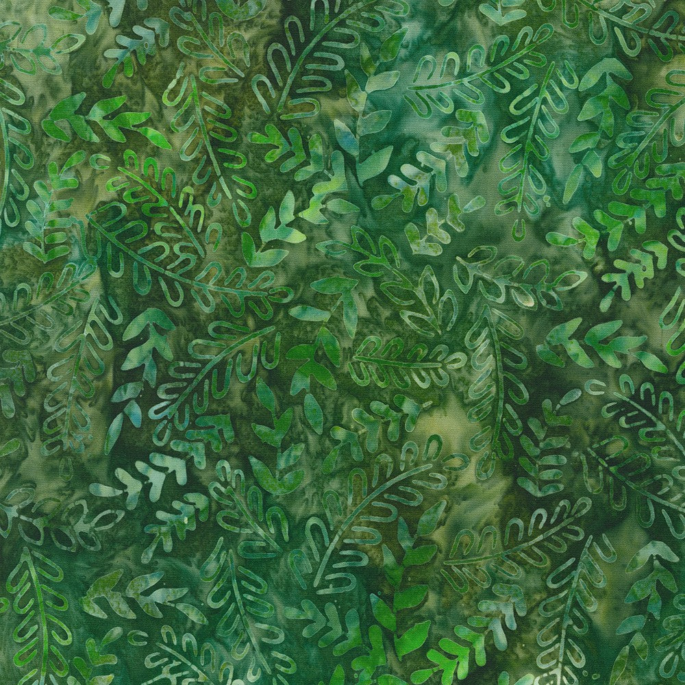 Junglescape Batik Fabric- Lund Studios - Forest