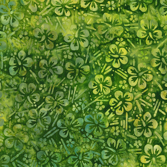 Junglescape Batik Fabric - Lund Studios - Moss