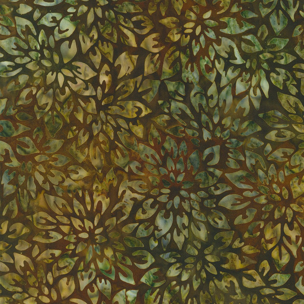 Junglescape Batik Fabric - Lund Studios - Earth