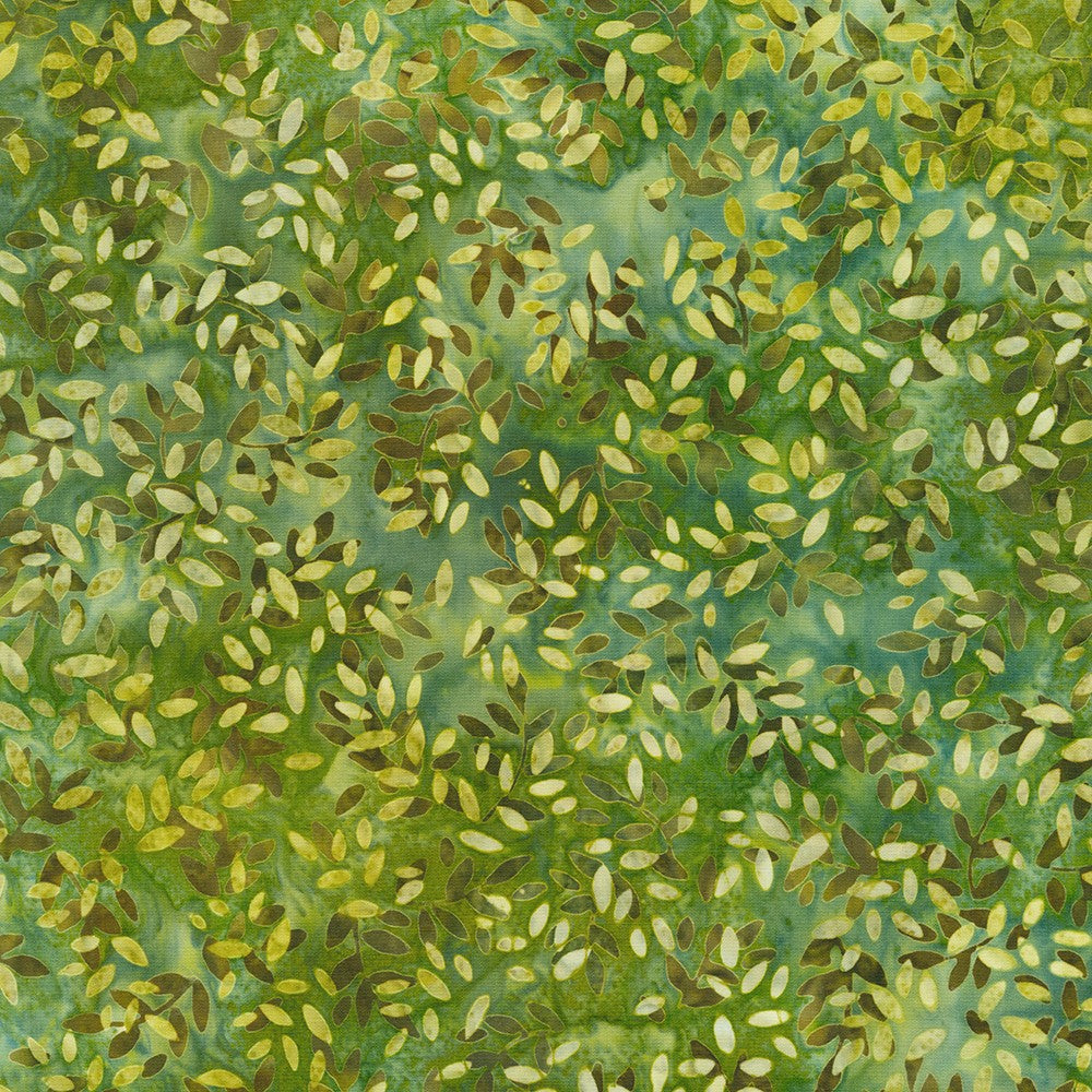 Junglescape Batik Fabric - Lund Studios - Olive