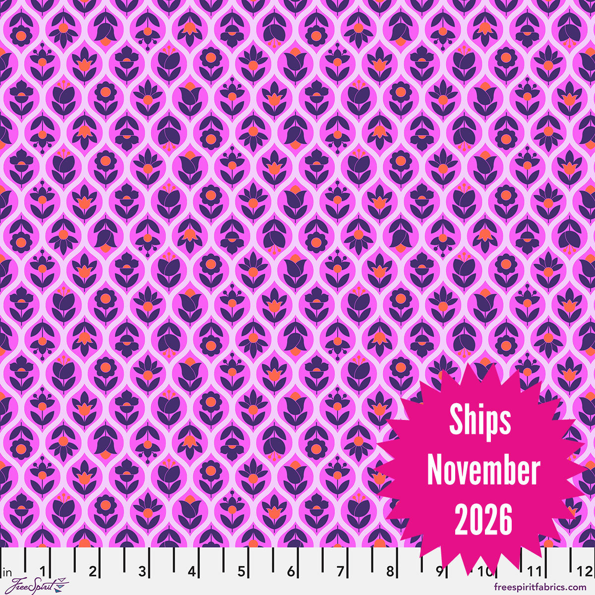 Tula Pink's Legendary || Cotton Lawn || Beg Your Garden  - Sugarplum || Pre-order, Arrives November 2026
