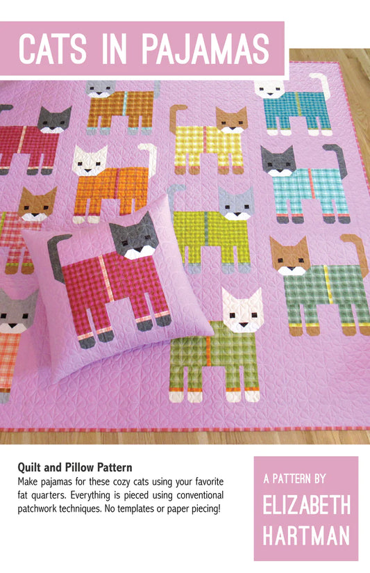 Cats in Pajamas Quilt Pattern - Elizabeth Hartman