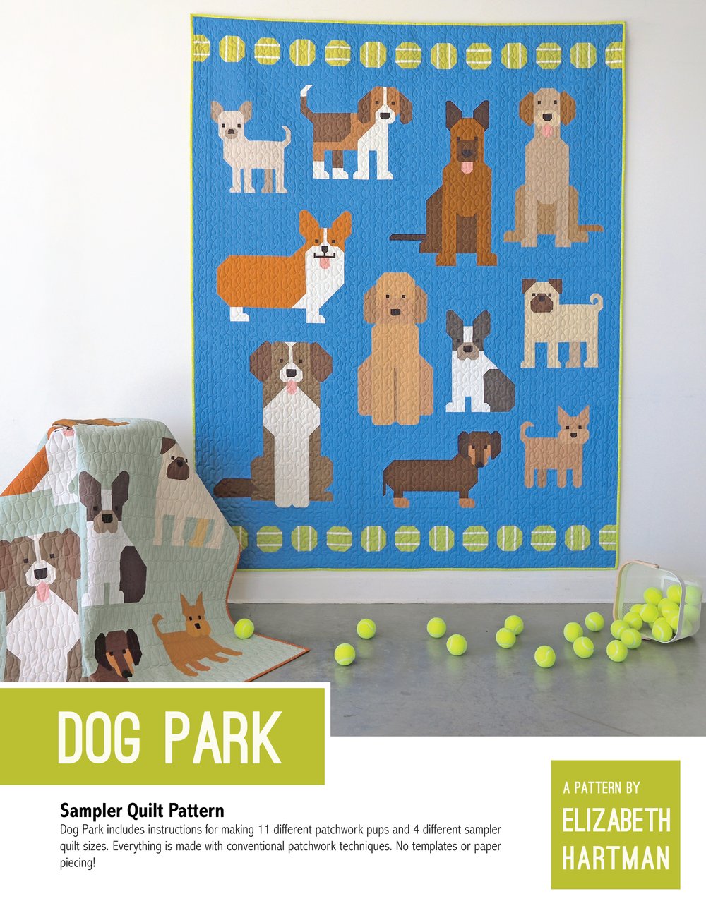 Dog Park Quilt Pattern - Elizabeth Hartman