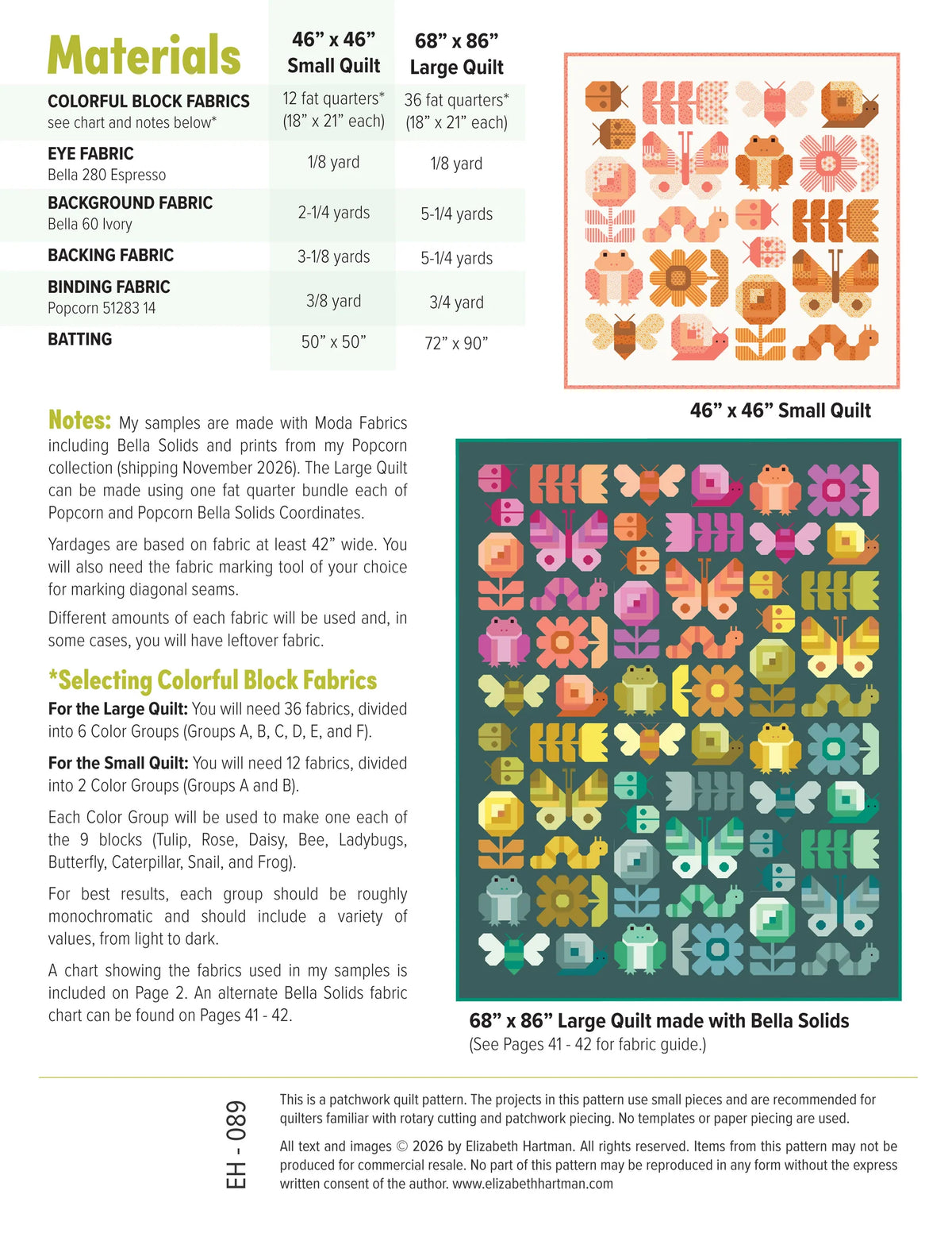 Busy Backyard Quilt Pattern || Elizabeth Hartman