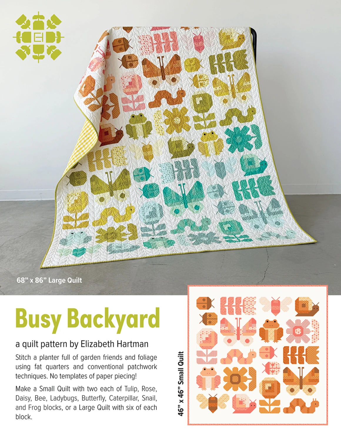Busy Backyard Quilt Pattern || Elizabeth Hartman