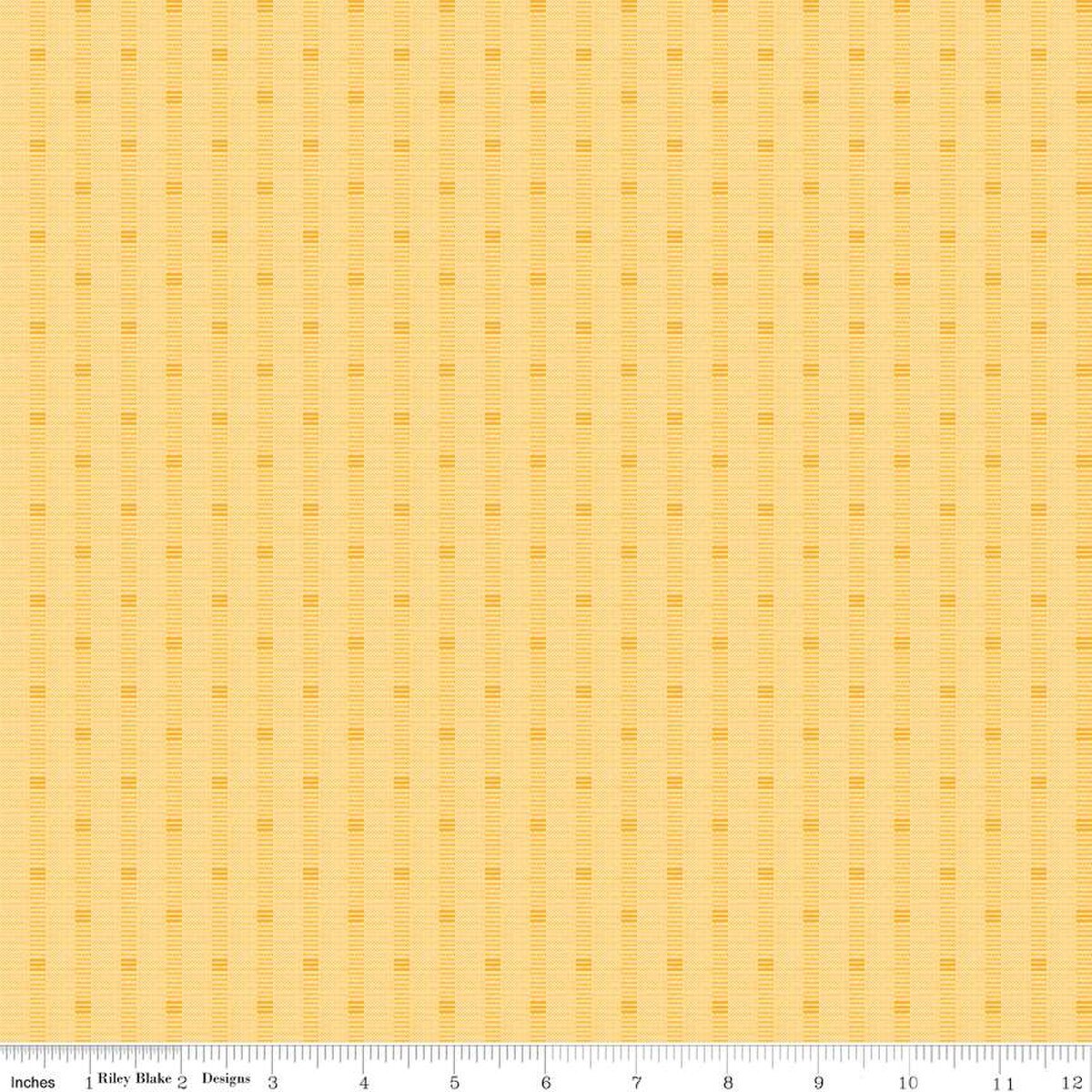 Stitcher's Flannel - Riley Blake - Shadow Stripe Yellow