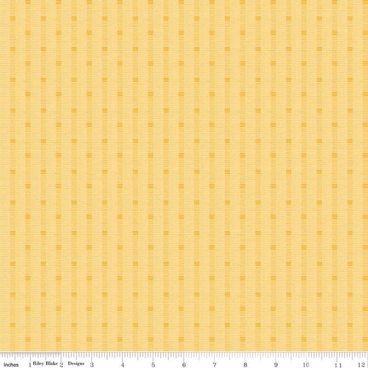 Stitcher's Flannel - Riley Blake - Shadow Stripe Yellow