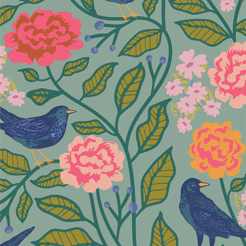 Starling Fabrics - Maureen Cracknell - Blackbird Aviary