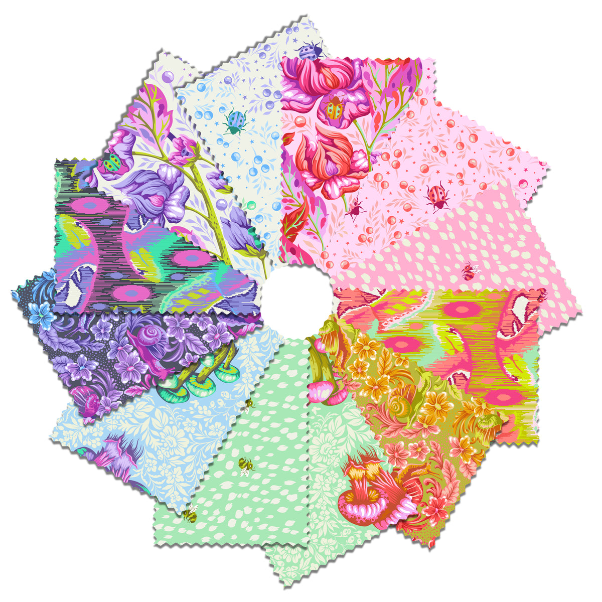 Down to Earth || Tula Pink || 12 Fabric Bundle || PreOrder, Ships April/May 2027