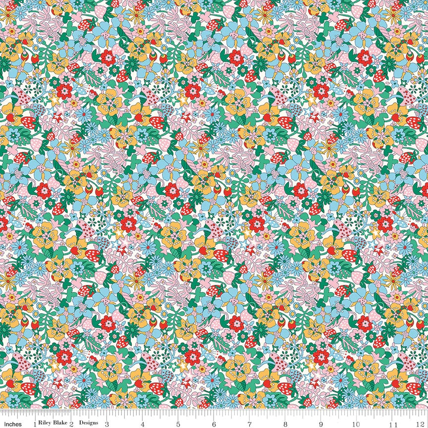 Everlasting || Liberty Fabrics || Forget Me Not Blossom B