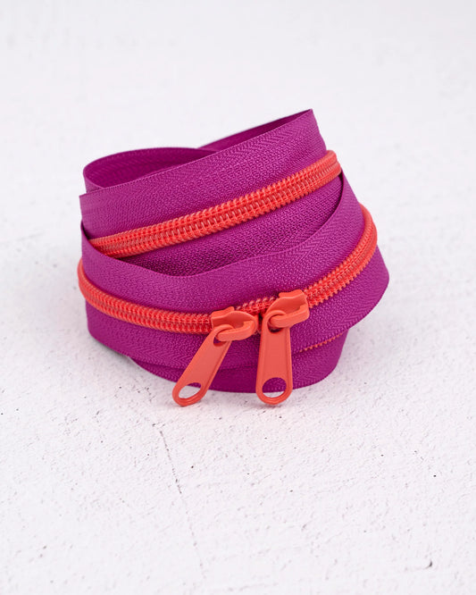Handbag Zipper || Renaissance Ribbon || Grape Slushy