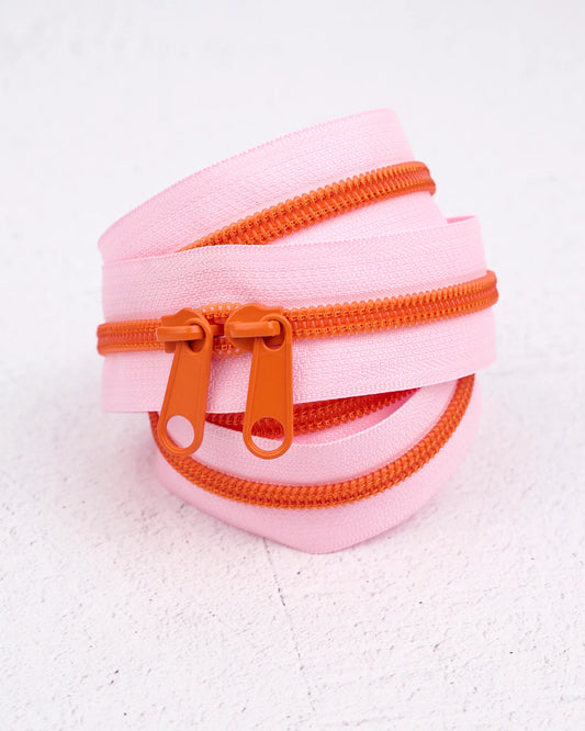 Handbag Zipper || Renaissance Ribbon || Grapefruit
