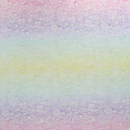 Tula Pink Vinyl: Floral Reef Making Waves ½ Yard Cut -- PreOrder, Arrives May 2026