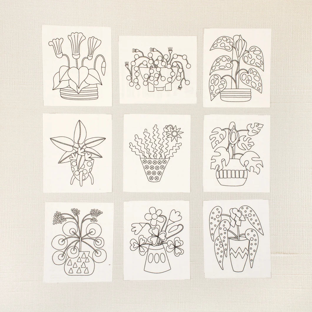 House Plants || Stitch Stickies || Sue Spargo