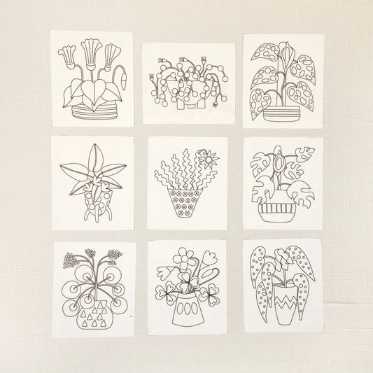 House Plants || Stitch Stickies || Sue Spargo