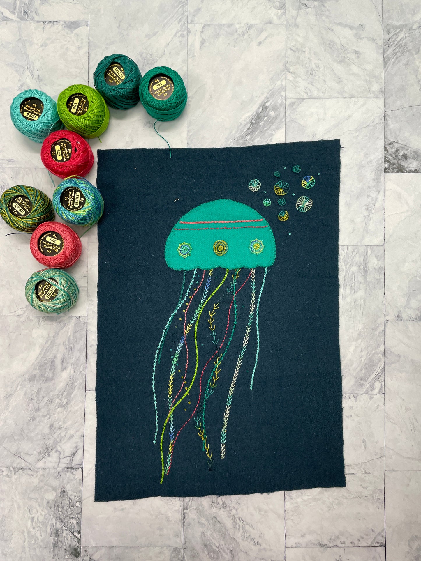 Introduction to Wool Felt Embroidery ONLINE - Jelly Stitch - Fall 2023