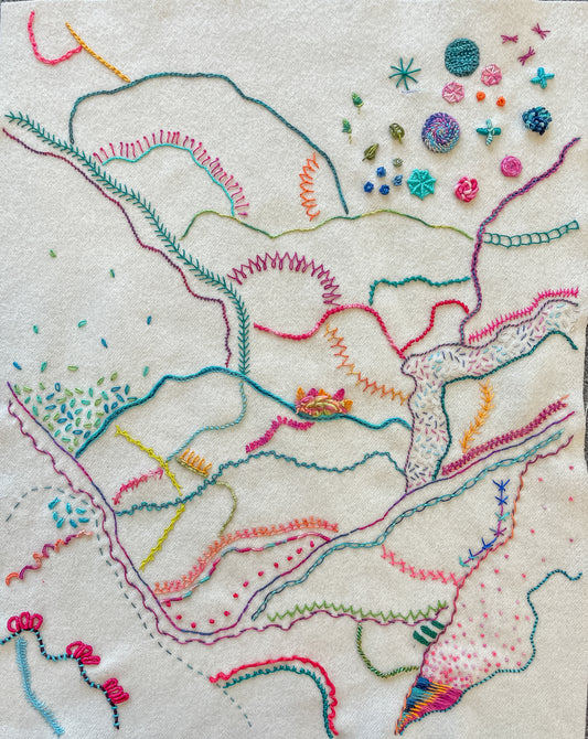 Embroidery Stitch Sampler Class - Saturday January 17th, 2026