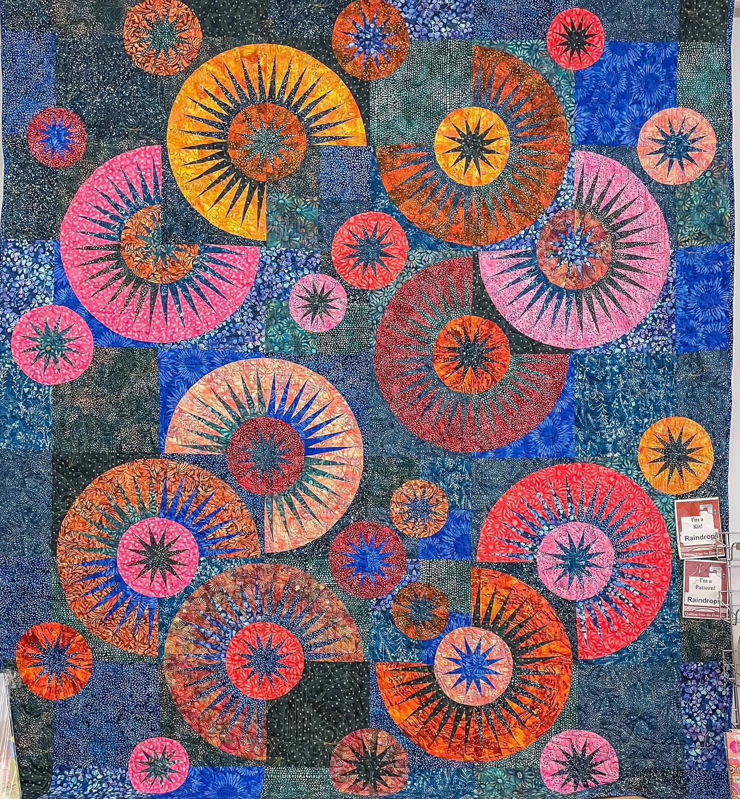 Raindrops Batik Quilt Kit