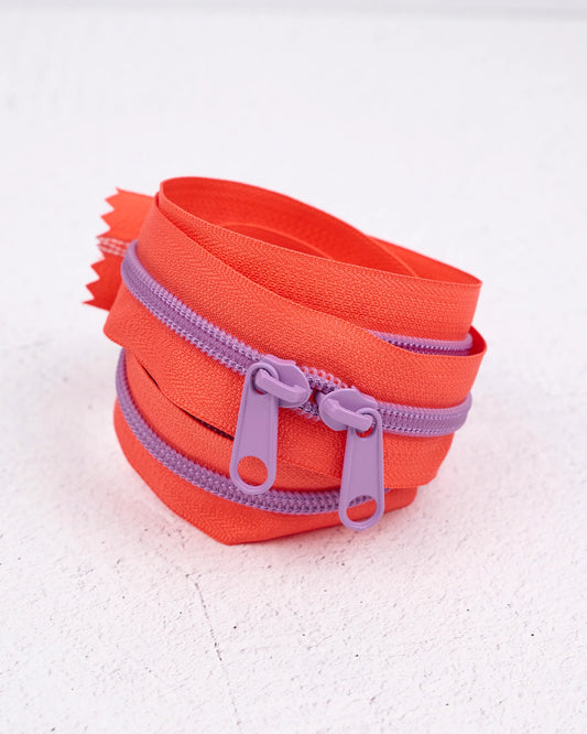 Handbag Zipper || Renaissance Ribbon || Lavender Citrus