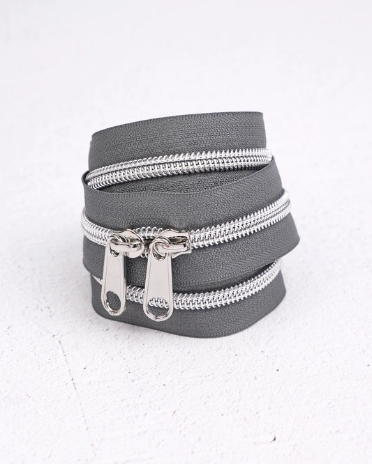 Handbag Zipper || Renaissance Ribbon || Moonstone