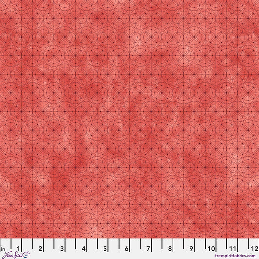 Hue Fabrics || Giucy Giuce || Geo in Cherry