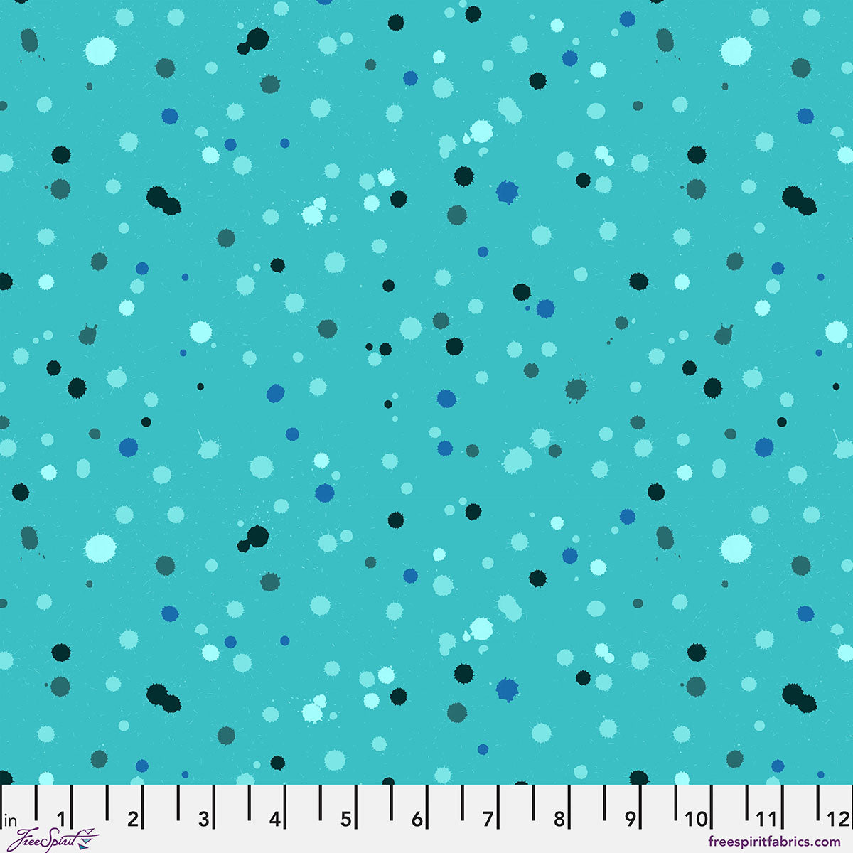 Hue Fabrics || Giucy Giuce || Drops in Peacock