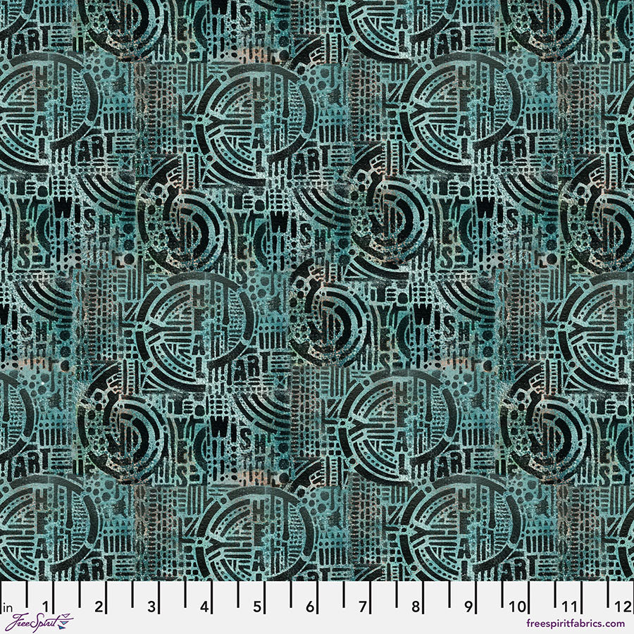 Storyboard Fabrics - Wish Verdigris - Seth Apter