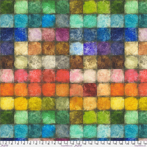 Colorblock Cotton Fabric - Patchwork - Tim Holtz