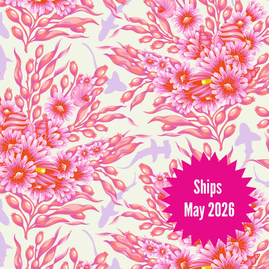 Tula Pink's Floral Reef Fabrics || Shadow Sharks Delphine  || Preorder, Ships May 2025
