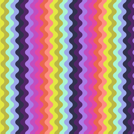 Tula Pink's Floral Reef Fabrics || Wave Rider