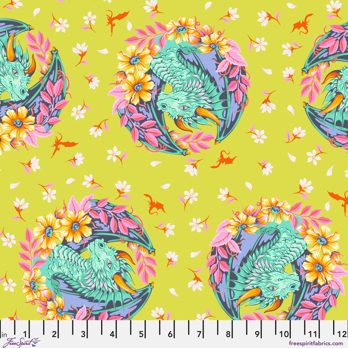 Tula Pink's Legendary || Quilting Cotton || Dragon Ball She - Apple || Pre-Order, Ships November 2026