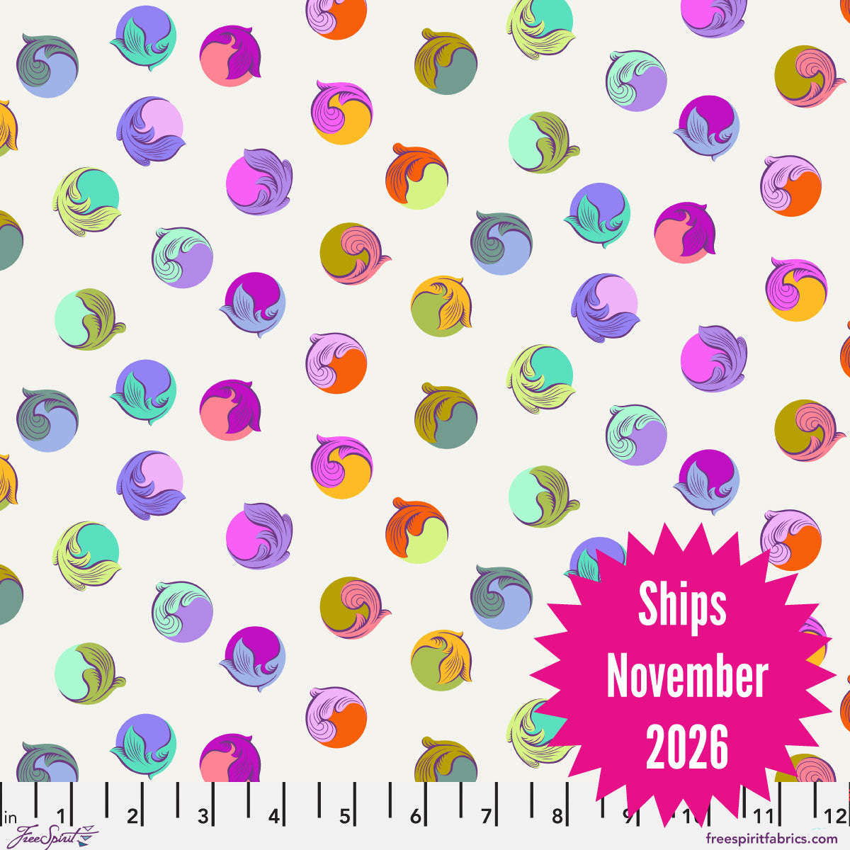 Tula Pink's Legendary || Quilting Cotton || Gumdrop - Pearl || Pre-Order, Ships November 2026