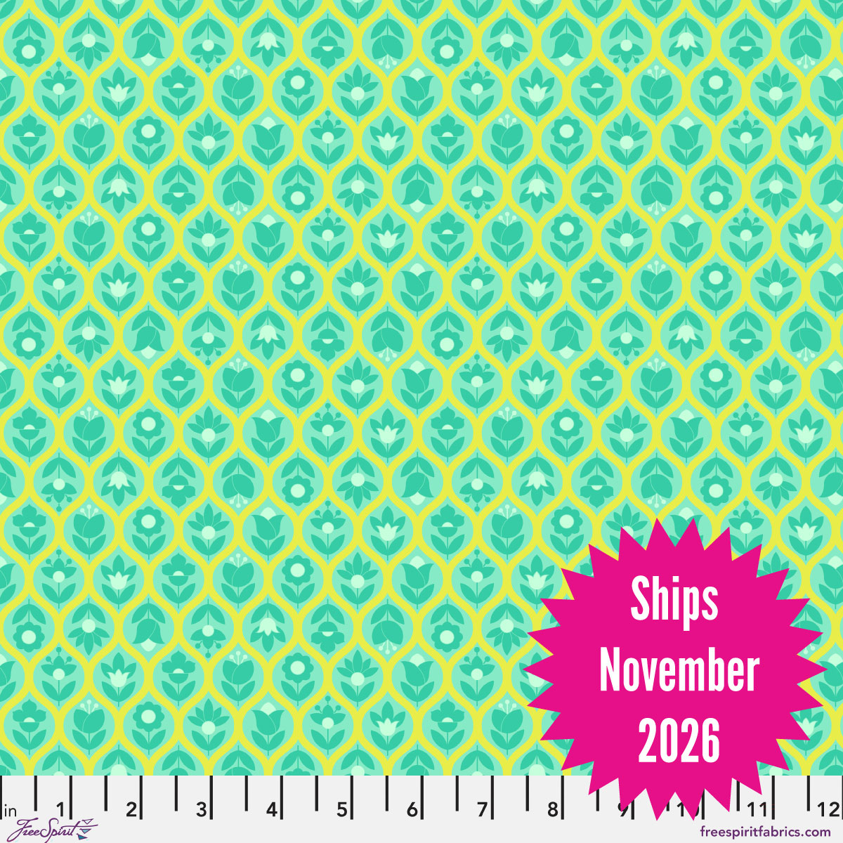 Tula Pink's Legendary || Quilting Cotton || Beg Your Garden - Apple || Pre-Order, Ships November 2026