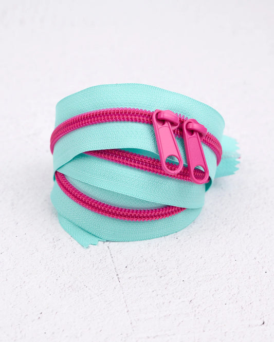 Handbag Zipper || Renaissance Ribbon || Poolside