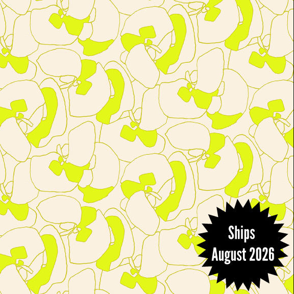 Memento Fabric || Carolyn Friedlander for Ruby Star Society || Seagrapes Neon Yellow || Ships August 2026