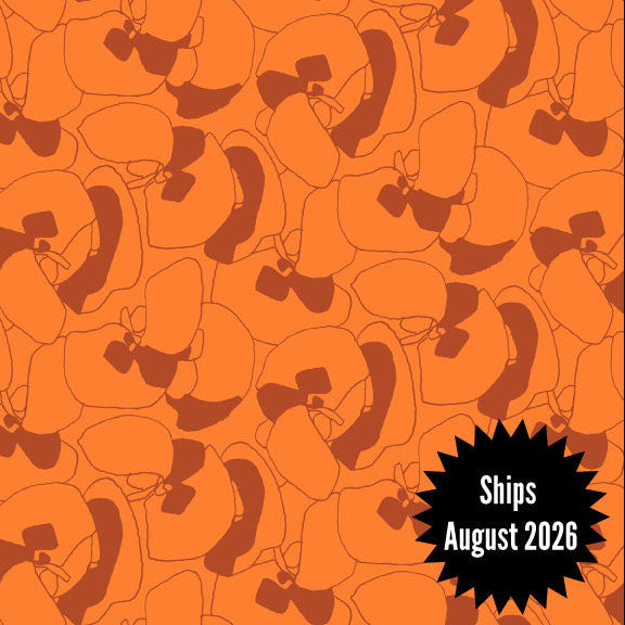 Memento Fabric || Carolyn Friedlander for Ruby Star Society || Seagrapes Orange || Ships August 2026