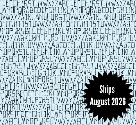 Memento Fabric || Carolyn Friedlander for Ruby Star Society || Alphabet Ethereal || Ships August 2026