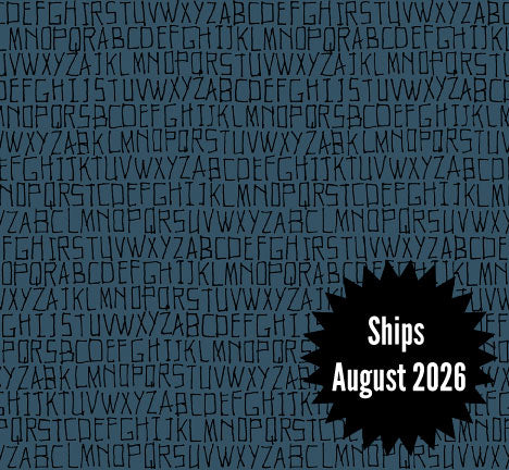 Memento Fabric || Carolyn Friedlander for Ruby Star Society || Alphabet Prussian || Ships August 2026