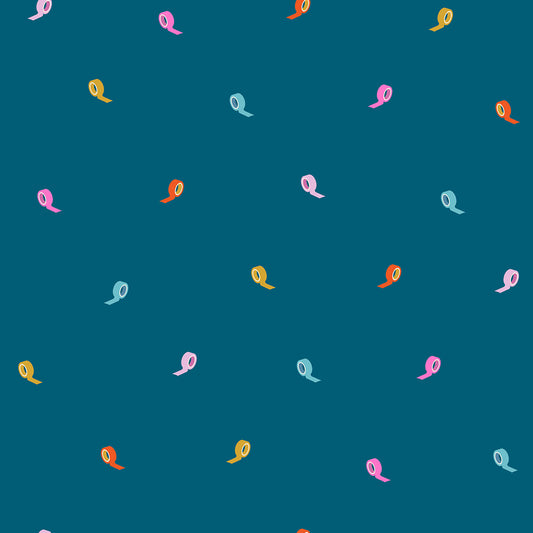 Washi Plus Fabric - Rashida Coleman Hale for Ruby Star Society - Roll With It Teal