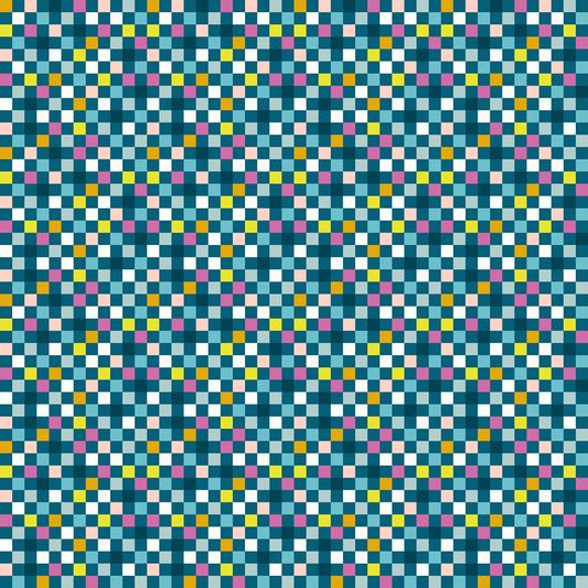 Washi Plus Fabric - Rashida Coleman Hale for Ruby Star Society - Checkmate Teal
