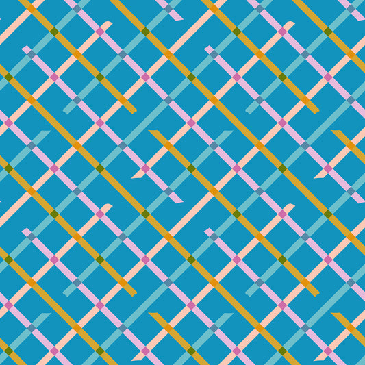 Washi Plus Fabric - Rashida Coleman Hale for Ruby Star Society - Off Grid Bright Blue