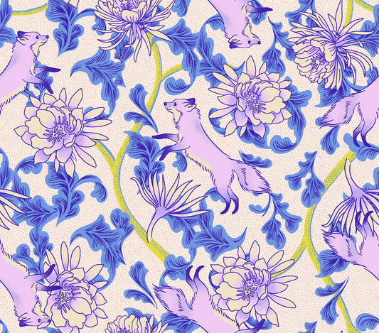 Glow Garden Fabrics - Sarah Watts for Ruby Star Society - Fox Bloom Natural