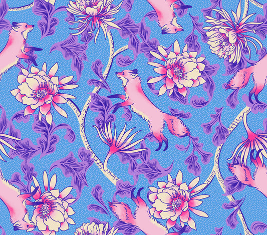 Glow Garden Fabrics - Sarah Watts for Ruby Star Society - Full Bloom Lindley Blue