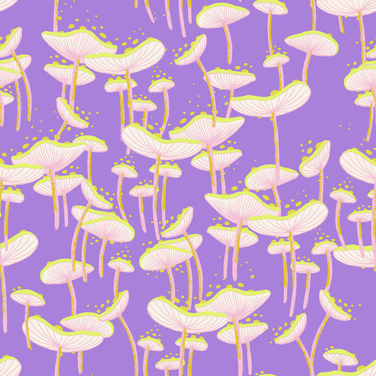 Glow Garden Fabrics - Sarah Watts for Ruby Star Society - Fungi Amethyst