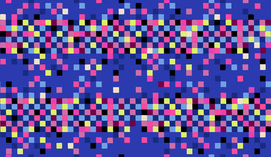 Glow Garden Fabrics - Sarah Watts for Ruby Star Society - Pixels Blacklight
