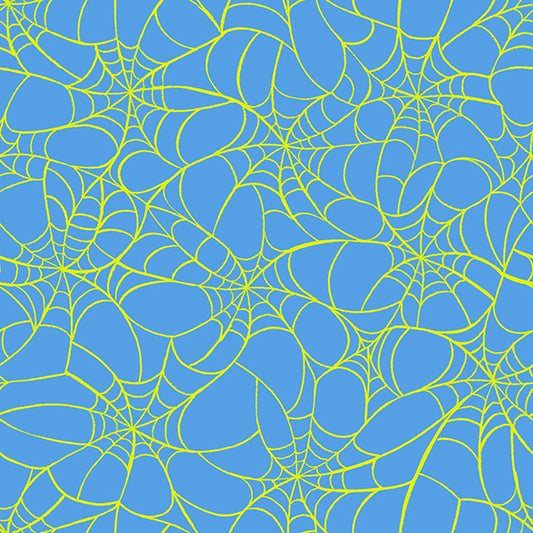 Glow Garden Fabrics - Sarah Watts for Ruby Star Society - Tangled Web Lindley Blue