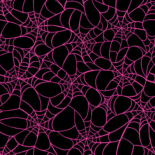 Glow Garden Fabrics - Sarah Watts for Ruby Star Society - Tangled Web Black