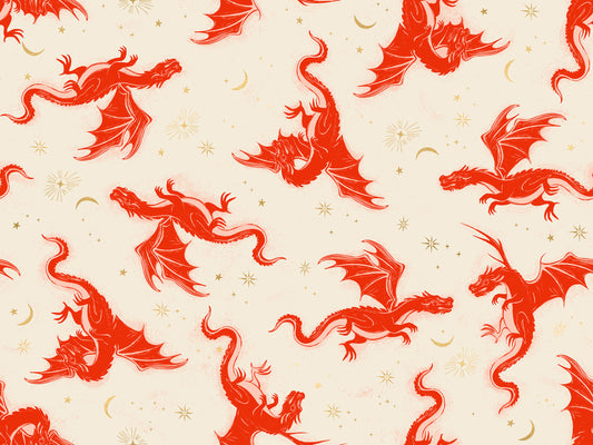 Fireglow || Sarah Watts || Etched Dragons Poinsettia