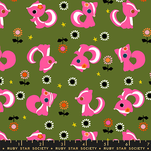 Daisy Days Fabrics || Alexia Abegg for Ruby Star || Flower Friends Sarah Green