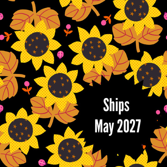 Daisy Days Fabrics || Alexia Abegg for Ruby Star || Sunflower Black